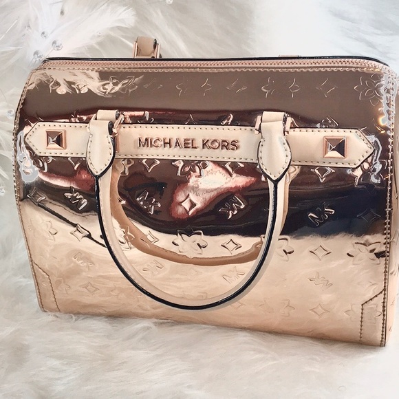 Michael Kors Bags New Michael Kors Kara Rose Gold Satchel Duffle